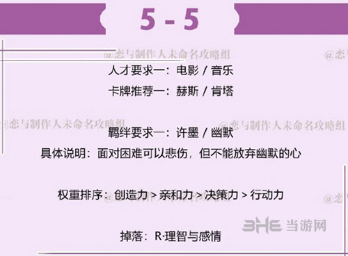 恋与制作人许墨拍摄副本5-5图片