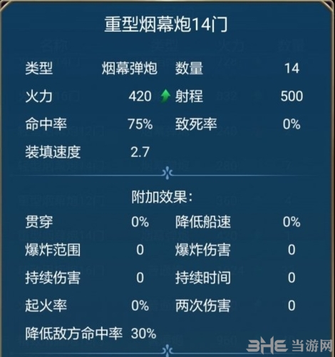 重型烟幕弹炮14门