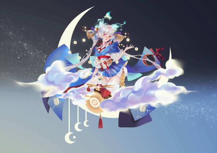 阴阳师追月神图片