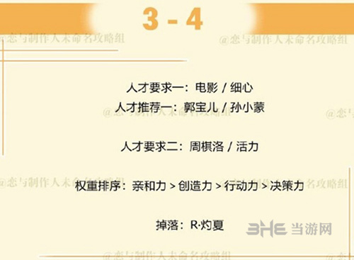 恋与制作人周棋洛拍摄副本3-4图片