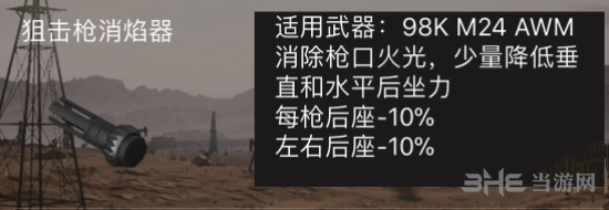 荒野行动狙击枪消焰器图片