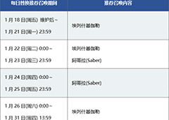 fgo圣诞三期卡池日替表 艾蕾池子替换情况一览