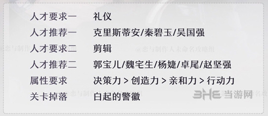 恋与制作人精英关卡3-7图片