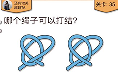 我不是猪头第35关怎么过 哪个绳子可以打结关卡攻略