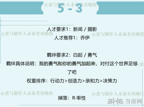 恋与制作人白起拍摄副本5-3图片