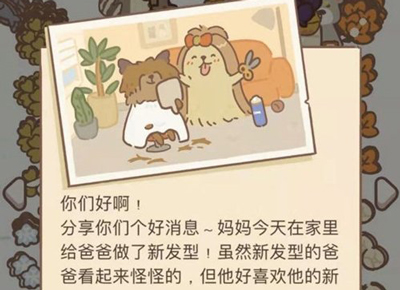 动物餐厅约克夏宝宝信件图片