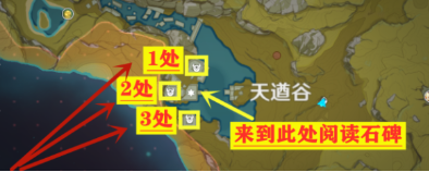 原神天遒谷隐藏宝藏速通攻略图
