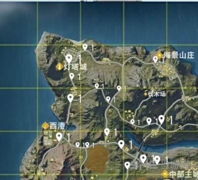 荒野行动载具分布图1