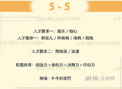 恋与制作人周棋洛拍摄副本5-5图片