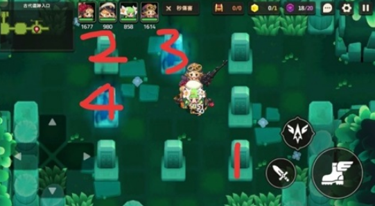 坎公骑冠剑梦魇1-4隐藏宝箱图