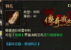 传奇霸业羽毛进阶数据是多少 传奇霸业羽毛进阶数据大全