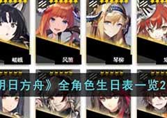 明日方舟全角色生日是什么时候 角色生日一览