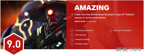 无主之地传说第五章IGN评分