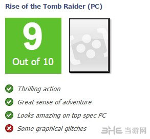 古墓丽影崛起PC版媒体评分3