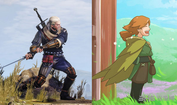 巫师3原画与同人作品对比