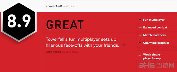 塔倒升天获IGN8.9高分