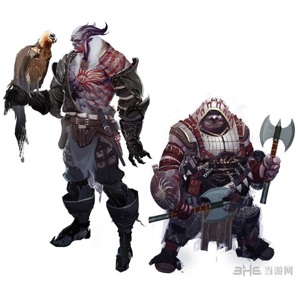 龙腾世纪3两大种族设定图