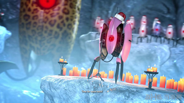 传送门游戏中小炮塔演绎优美圣诞歌曲1