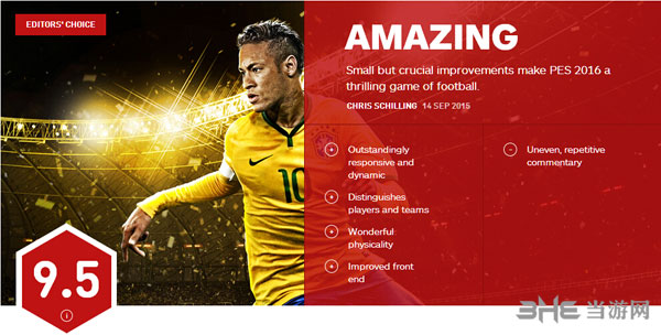 实况足球2016IGN评分