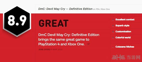 DmC鬼泣终极版ign简评