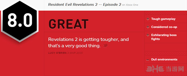 生化危机启示录2第二章ign评分