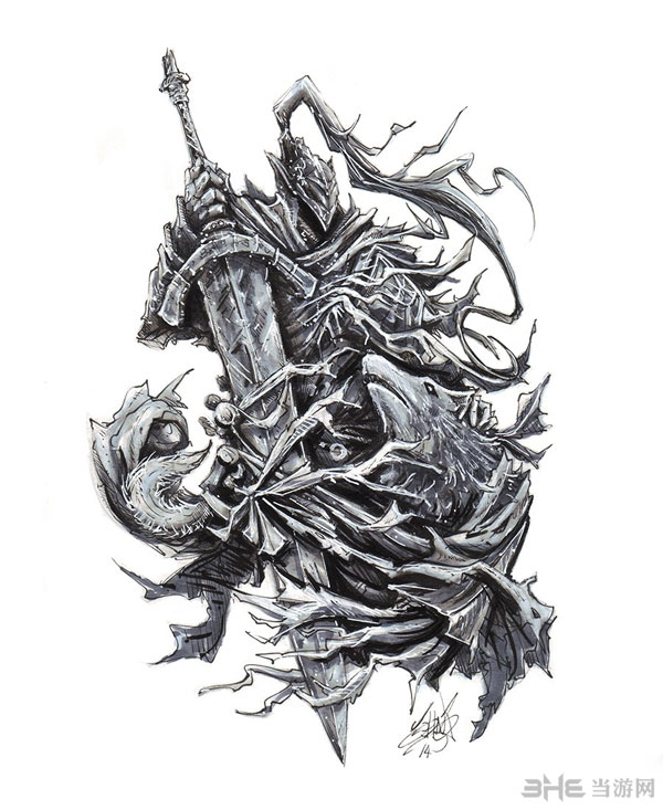 黑暗之魂手绘图2