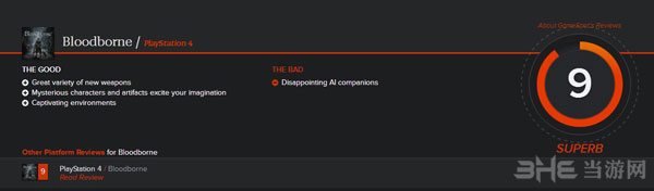 血源DLC老猎人媒体评分1