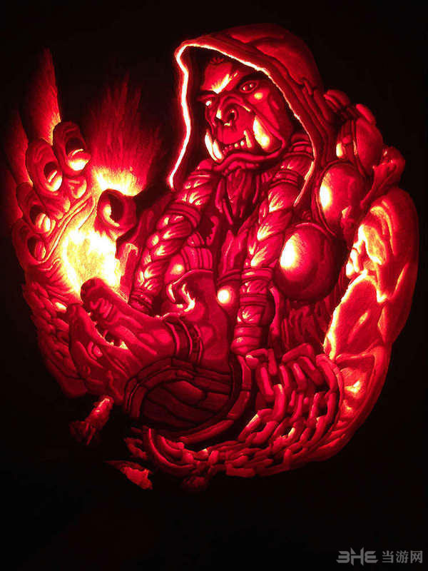 2014暴雪万圣节南瓜雕刻参赛作品2