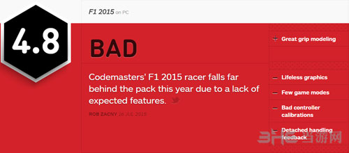 F1 2015 ign简评