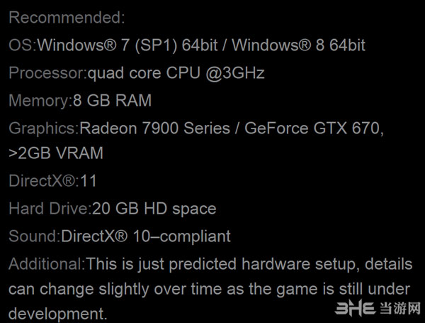 消逝的光芒steam版推荐配置要求