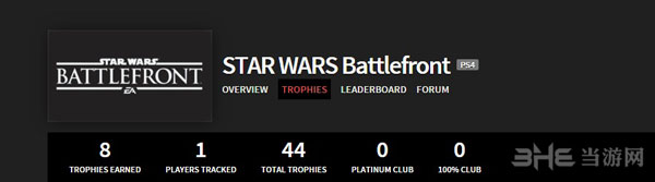 星球大战前线奖杯列表1
