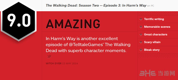 行尸走肉第二季第三章获ign9.0好评