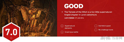 古墓丽影崛起DLC IGN评分1