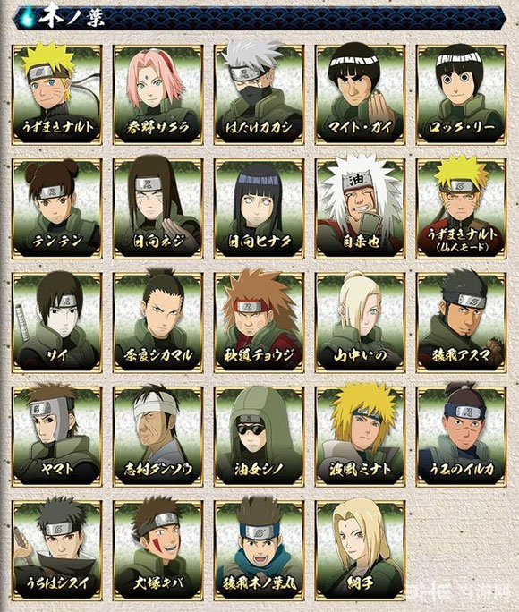 火影忍者究极忍者风暴4参战角色2