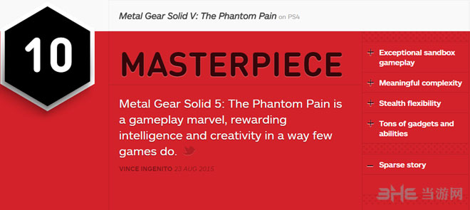 合金装备5幻痛ign简评