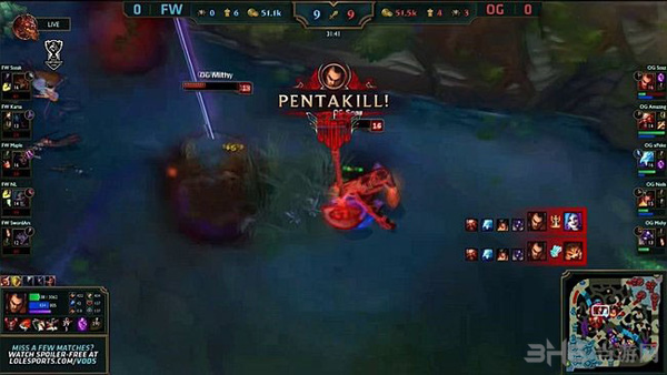 LOL S5八强赛FW战败2