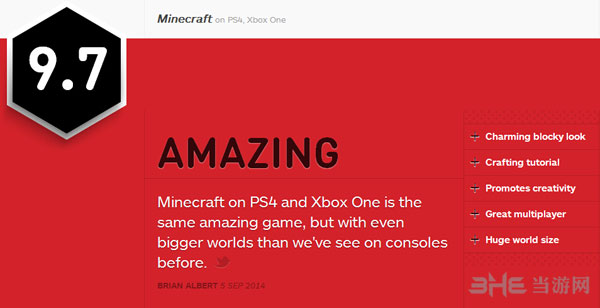 我的世界IGN评分