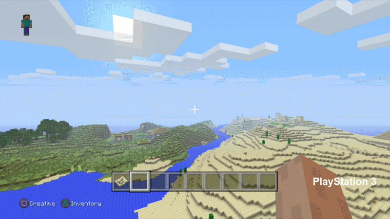 我的世界PS4、PS3对比图