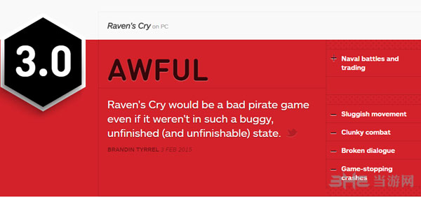 乌鸦的悲鸣IGN评分