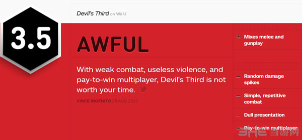 恶魔三人组 ign测评