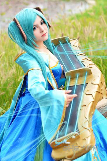 lol琴瑟仙女娑娜cos1