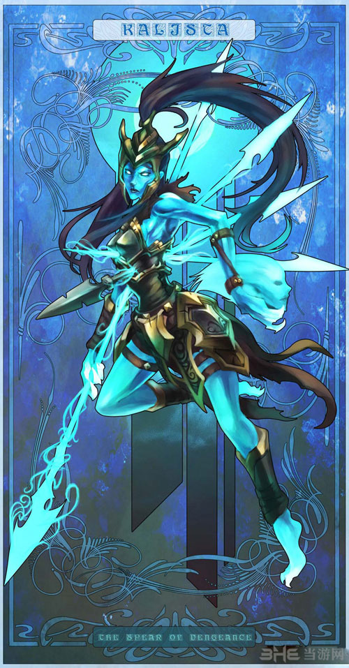 英雄联盟仇之矛卡莉丝塔手绘3