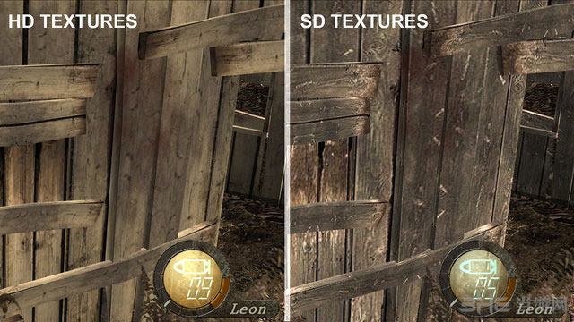 生化危机4画质pk生化危机4高清重制版2