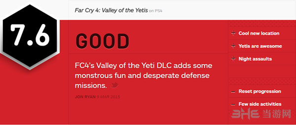 孤岛惊魂4dlc野人谷ign简评