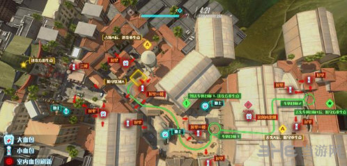 守望先锋好莱坞平面图介绍 好莱坞地图资源要素及通道蹲守点详说2