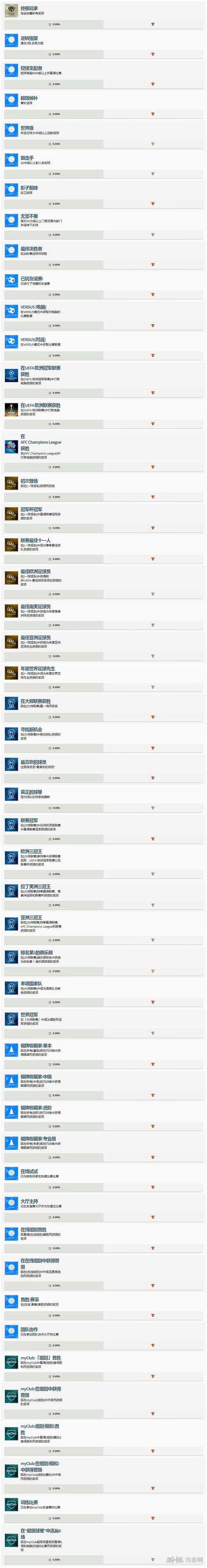 实况足球2017奖杯列表截图1