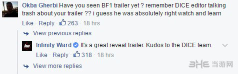 Infinity Ward工作室官方推特截图1