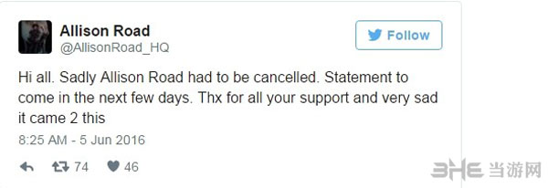 艾莉森之路取消开发1