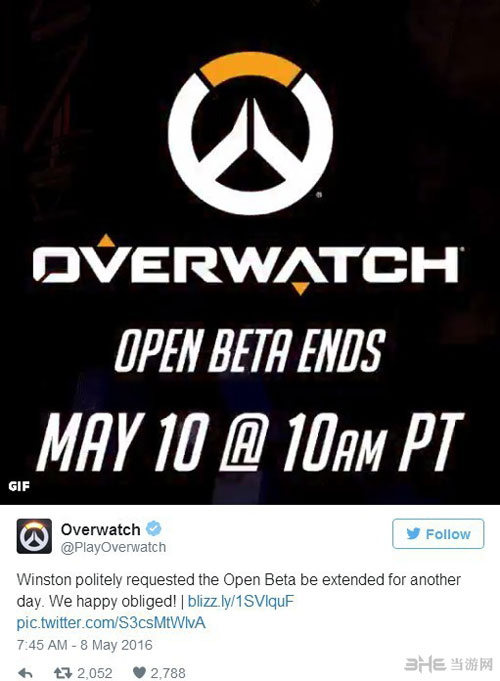 守望先锋官方推特1