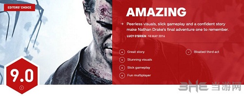 神秘海域4IGN评分